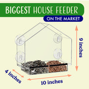 House Style Window Bird Feeder